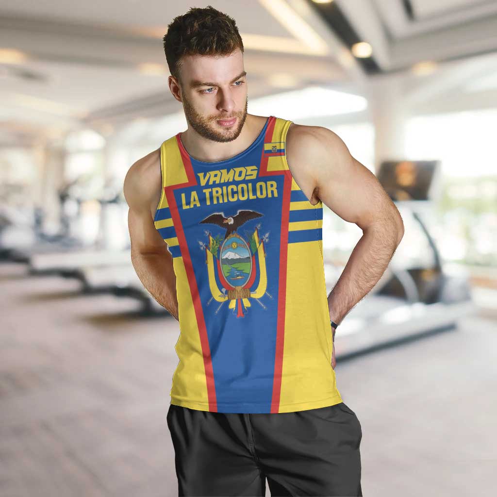 Custom Ecuador Football Men Tank Top Vamos La Tricolor