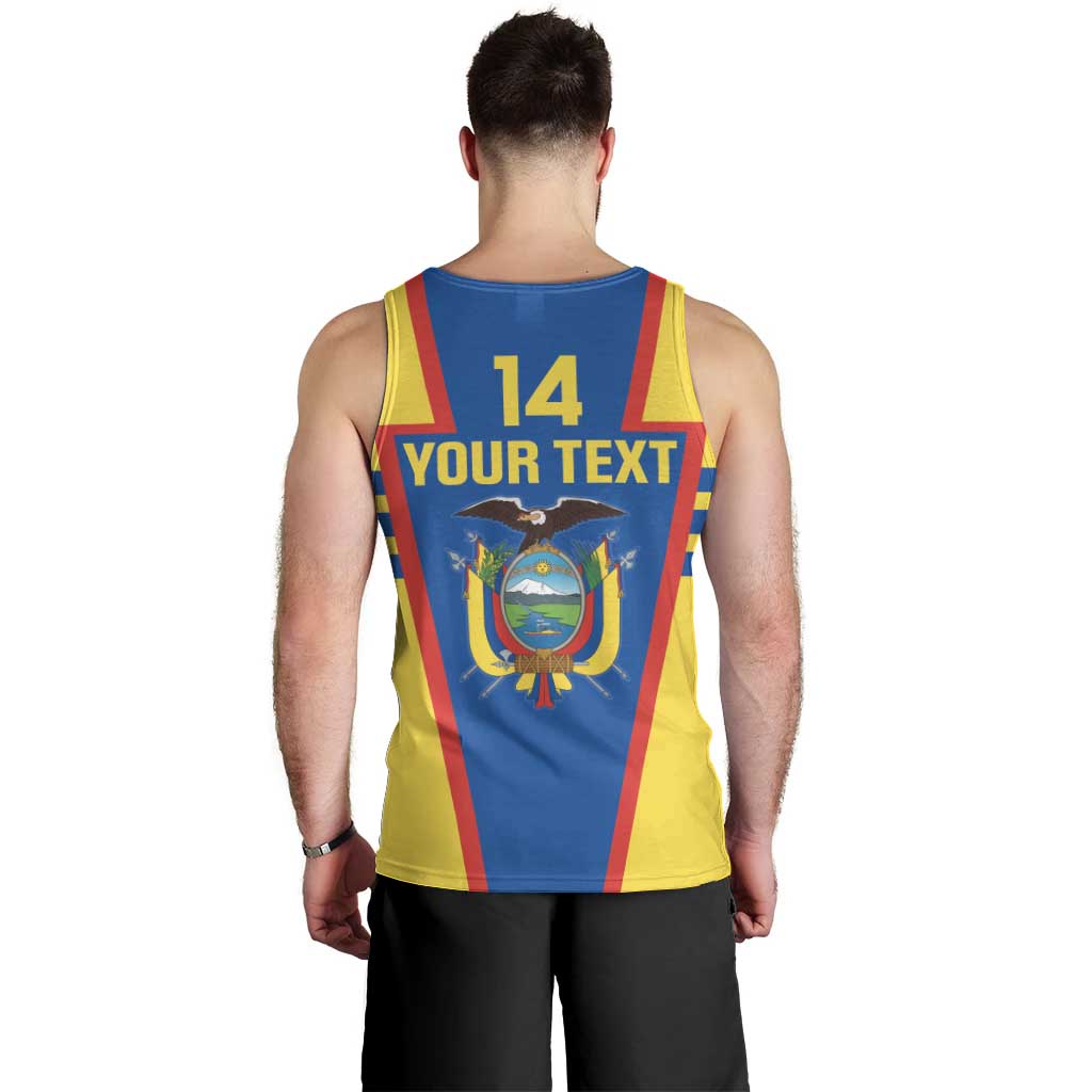 Custom Ecuador Football Men Tank Top Vamos La Tricolor