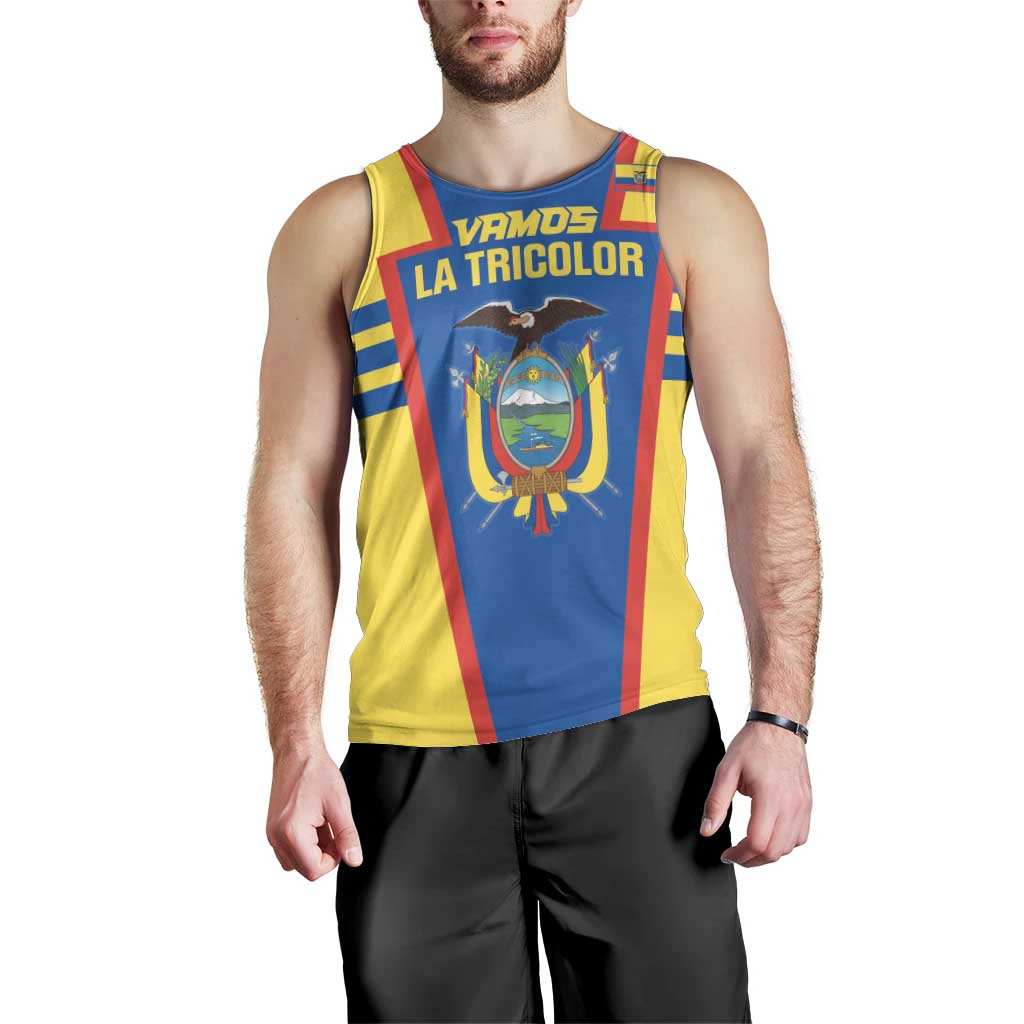 Custom Ecuador Football Men Tank Top Vamos La Tricolor