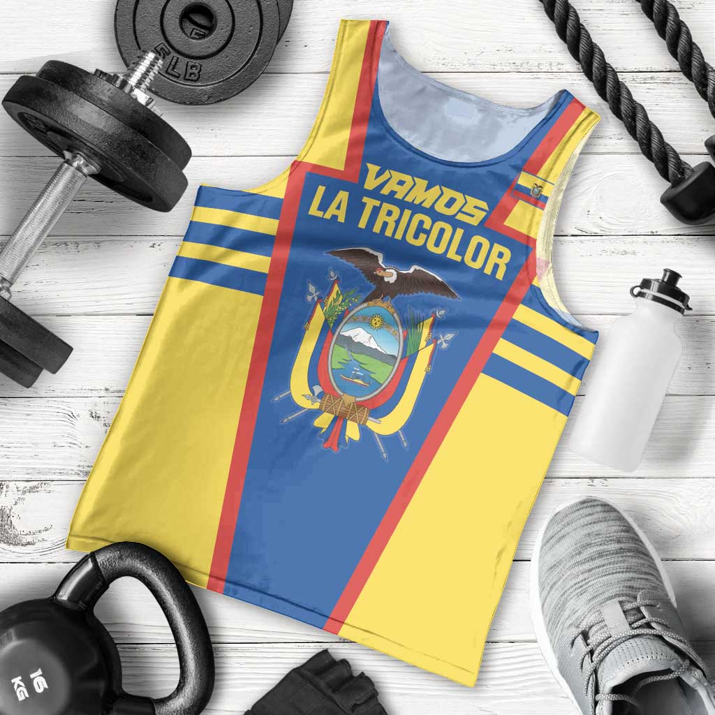 Custom Ecuador Football Men Tank Top Vamos La Tricolor