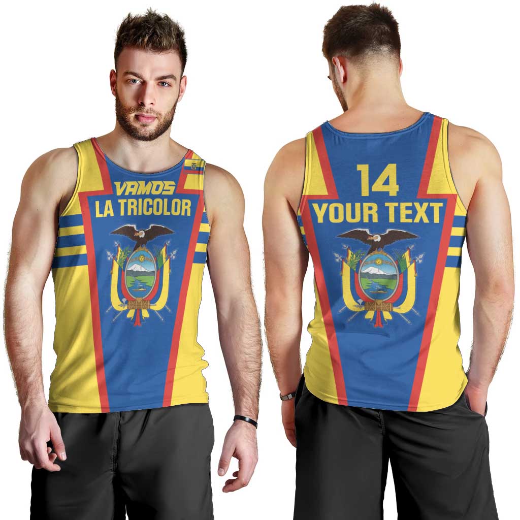 Custom Ecuador Football Men Tank Top Vamos La Tricolor