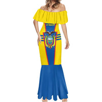 Custom Ecuador Football Mermaid Dress Vamos La Tricolor