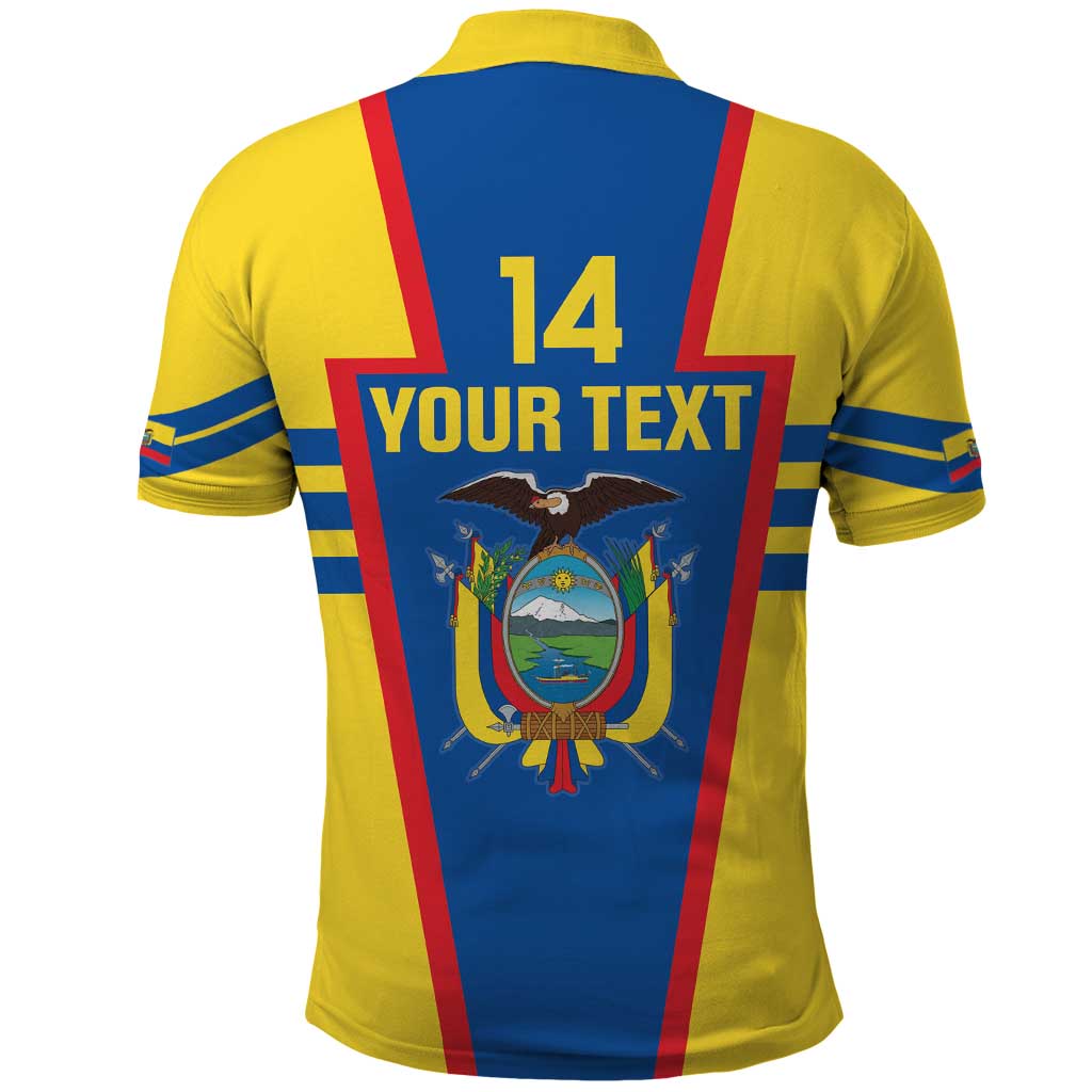 Custom Ecuador Football Polo Shirt Vamos La Tricolor