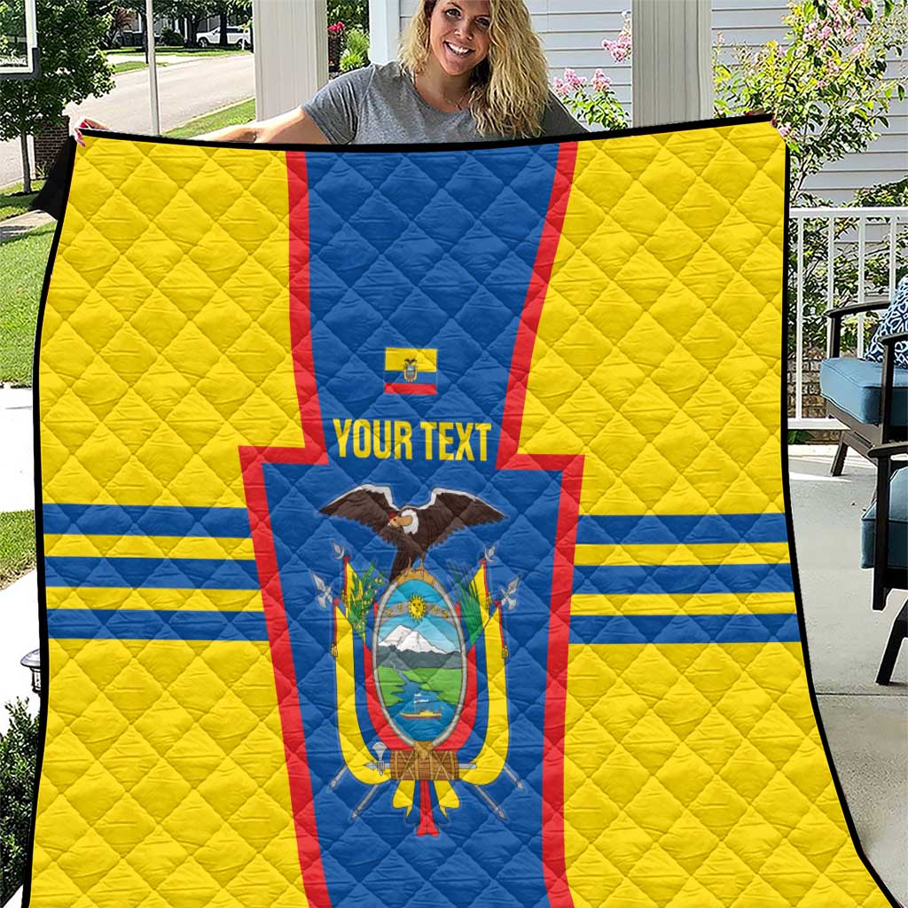 Custom Ecuador Football Quilt Vamos La Tricolor