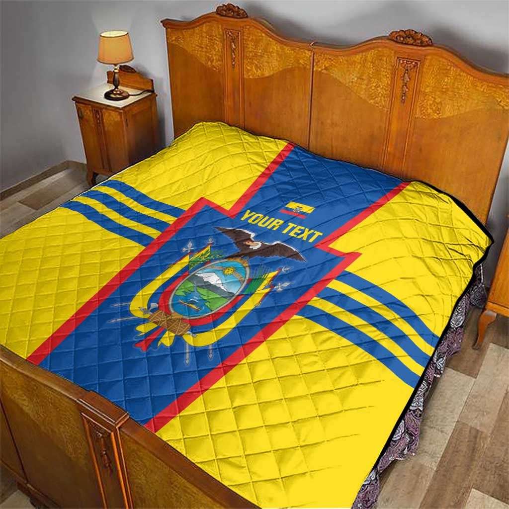 Custom Ecuador Football Quilt Vamos La Tricolor