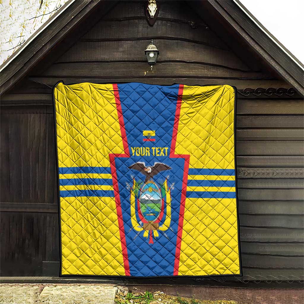 Custom Ecuador Football Quilt Vamos La Tricolor