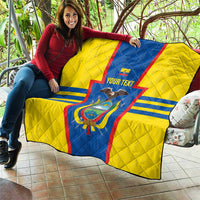 Custom Ecuador Football Quilt Vamos La Tricolor
