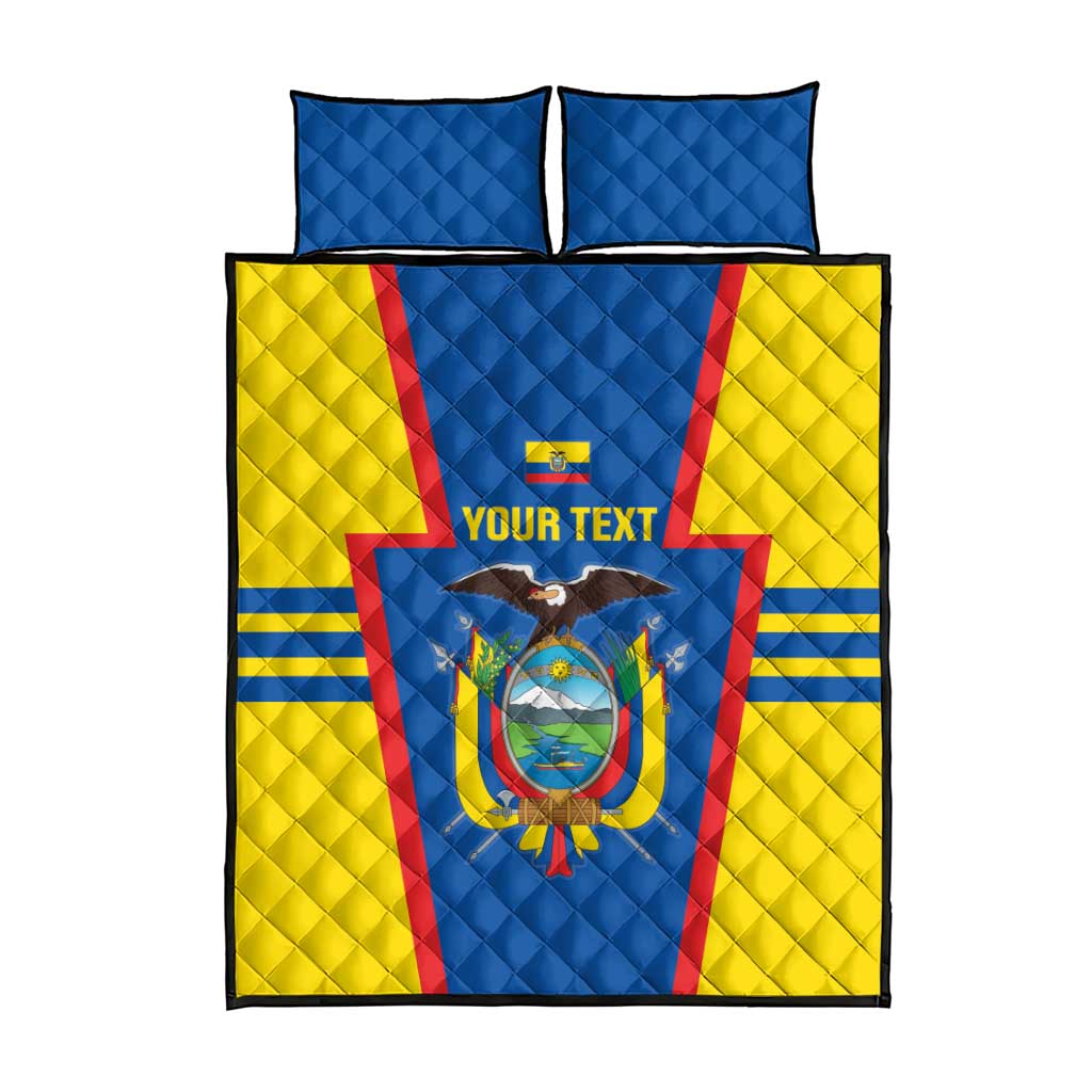 Custom Ecuador Football Quilt Bed Set Vamos La Tricolor