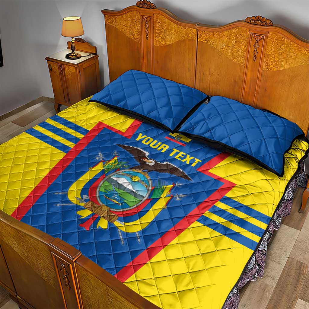 Custom Ecuador Football Quilt Bed Set Vamos La Tricolor