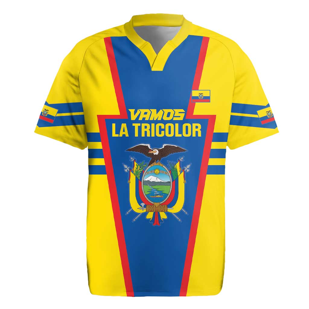 Custom Ecuador Football Rugby Jersey Vamos La Tricolor