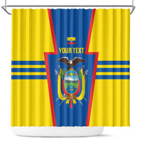 Custom Ecuador Football Shower Curtain Vamos La Tricolor