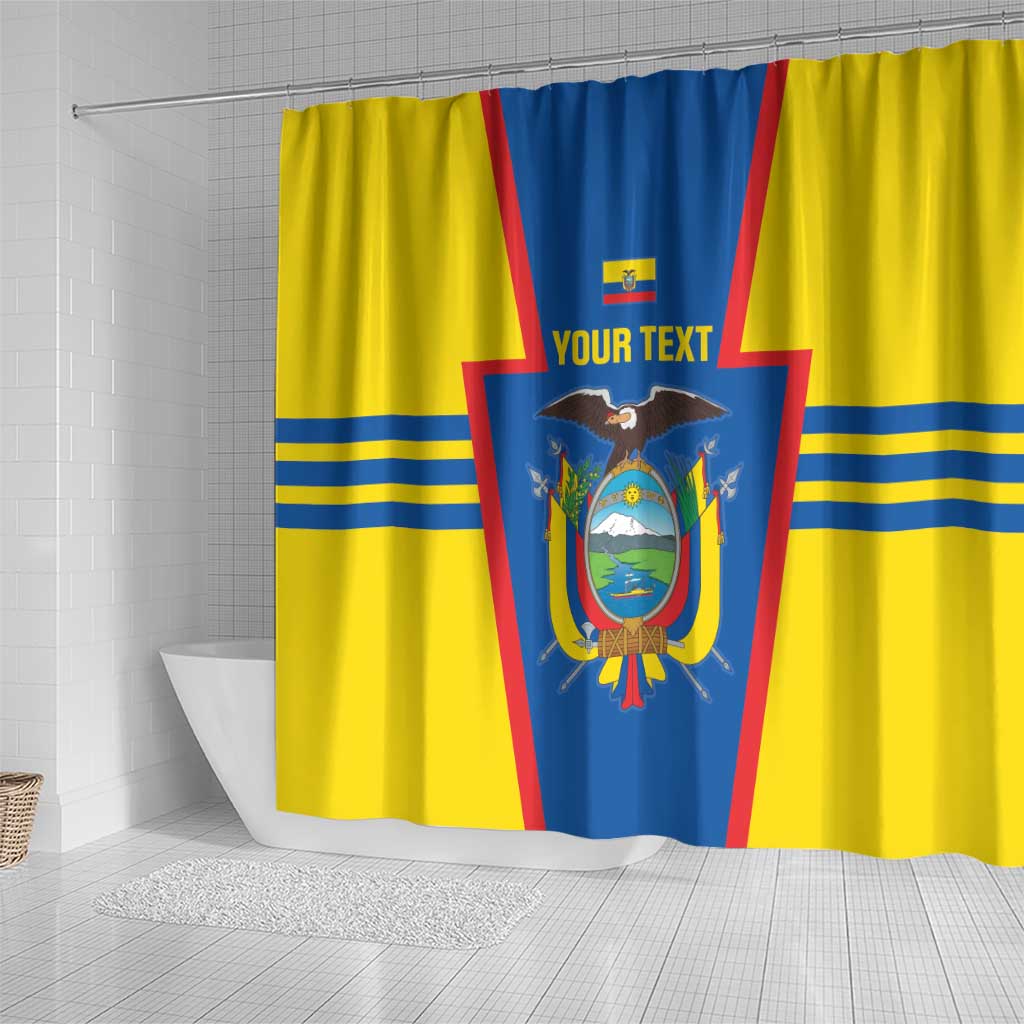 Custom Ecuador Football Shower Curtain Vamos La Tricolor
