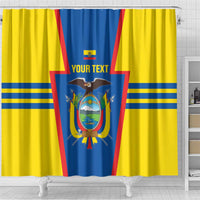 Custom Ecuador Football Shower Curtain Vamos La Tricolor