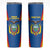 Custom Ecuador Football Skinny Tumbler Vamos La Tricolor