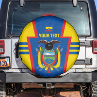 Custom Ecuador Football Spare Tire Cover Vamos La Tricolor