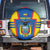 Custom Ecuador Football Spare Tire Cover Vamos La Tricolor