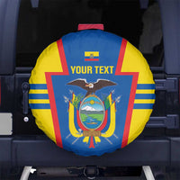Custom Ecuador Football Spare Tire Cover Vamos La Tricolor