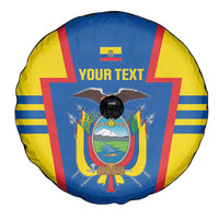 Custom Ecuador Football Spare Tire Cover Vamos La Tricolor