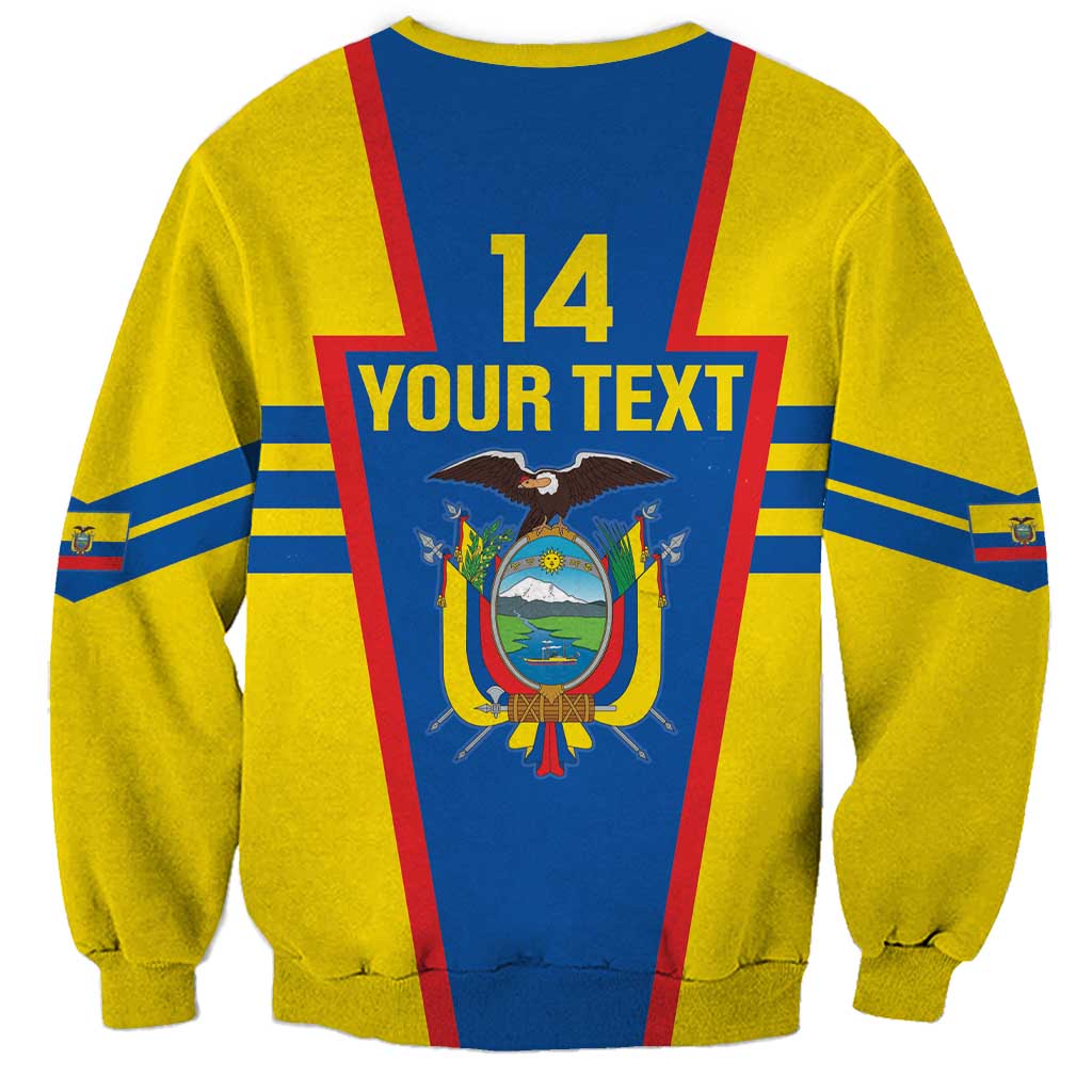 Custom Ecuador Football Sweatshirt Vamos La Tricolor