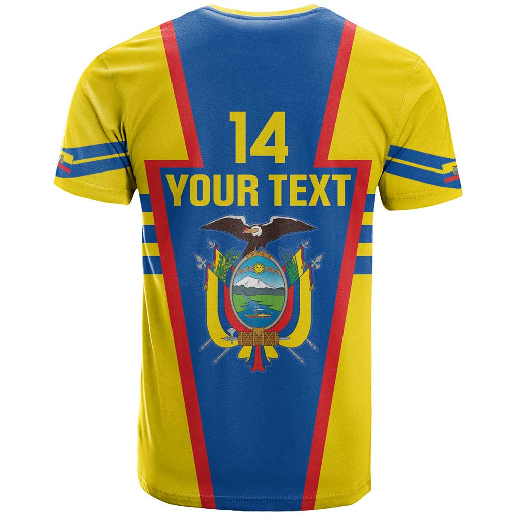 Custom Ecuador Football T Shirt Vamos La Tricolor