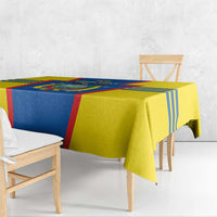 Custom Ecuador Football Tablecloth Vamos La Tricolor