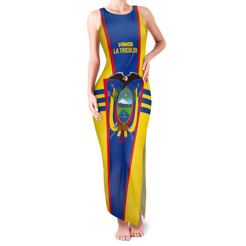 Custom Ecuador Football Tank Maxi Dress Vamos La Tricolor