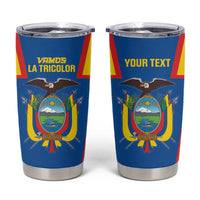 Custom Ecuador Football Tumbler Cup Vamos La Tricolor