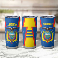 Custom Ecuador Football Tumbler Cup Vamos La Tricolor