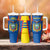 Custom Ecuador Football Tumbler With Handle Vamos La Tricolor