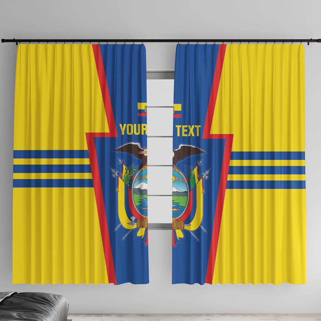Custom Ecuador Football Window Curtain Vamos La Tricolor