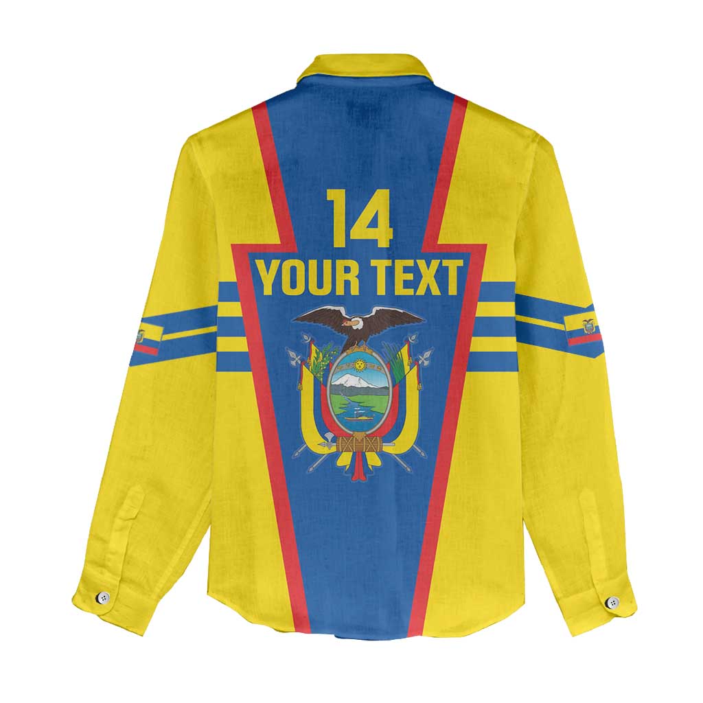 Custom Ecuador Football Women Casual Shirt Vamos La Tricolor