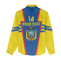 Custom Ecuador Football Women Casual Shirt Vamos La Tricolor