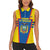 Custom Ecuador Football Women Sleeveless Polo Shirt Vamos La Tricolor