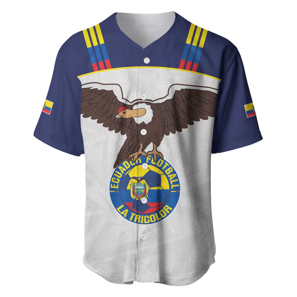 Custom Ecuador Football Baseball Jersey La Tri Go Champions Condor Style