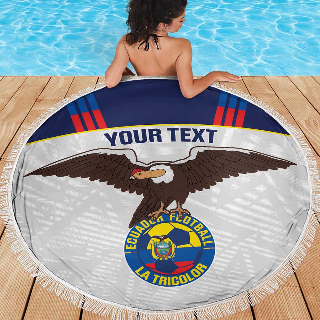 Custom Ecuador Football Beach Blanket La Tri Go Champions Condor Style