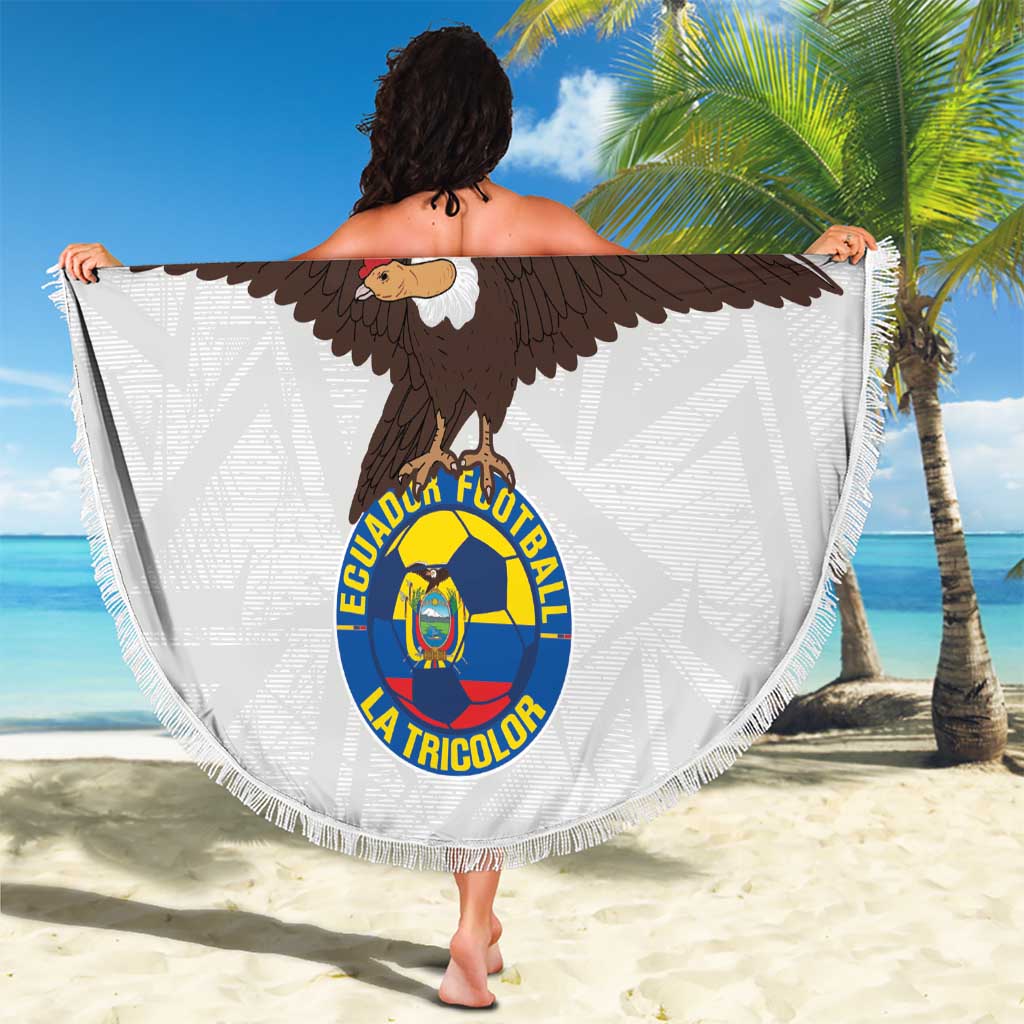 Custom Ecuador Football Beach Blanket La Tri Go Champions Condor Style