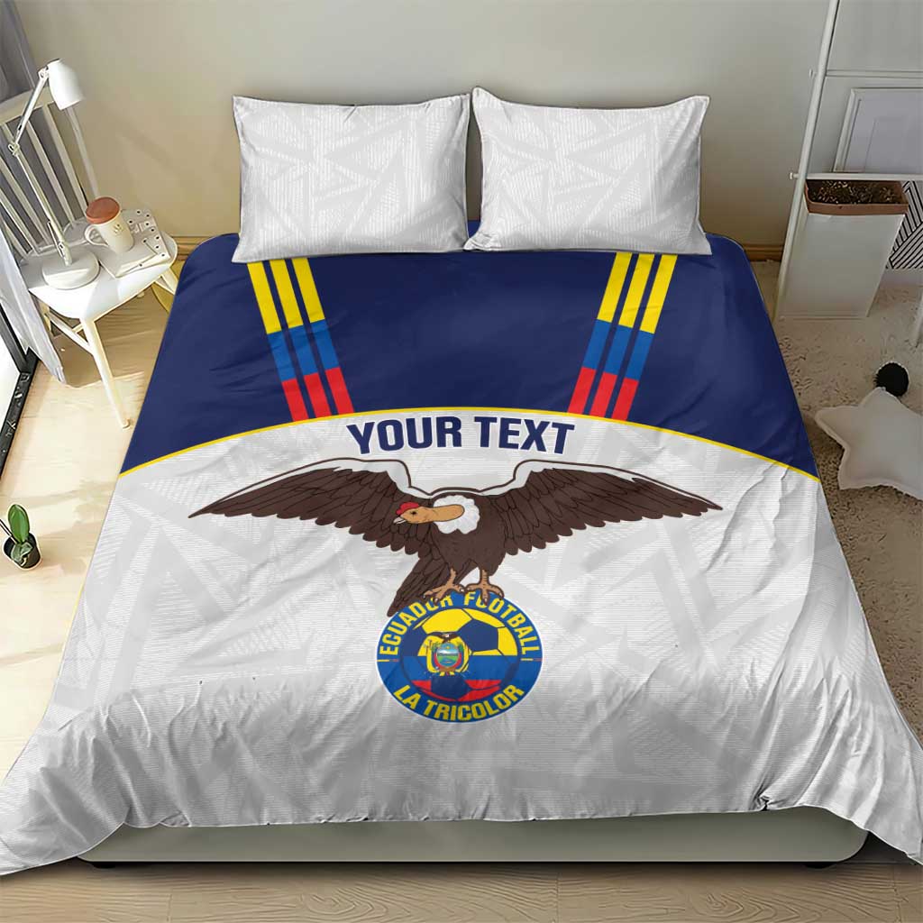 Custom Ecuador Football Bedding Set La Tri Go Champions Condor Style