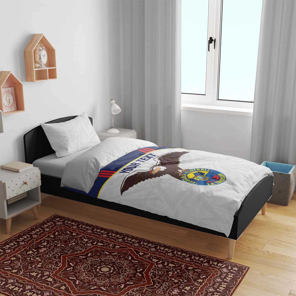 Custom Ecuador Football Bedding Set La Tri Go Champions Condor Style