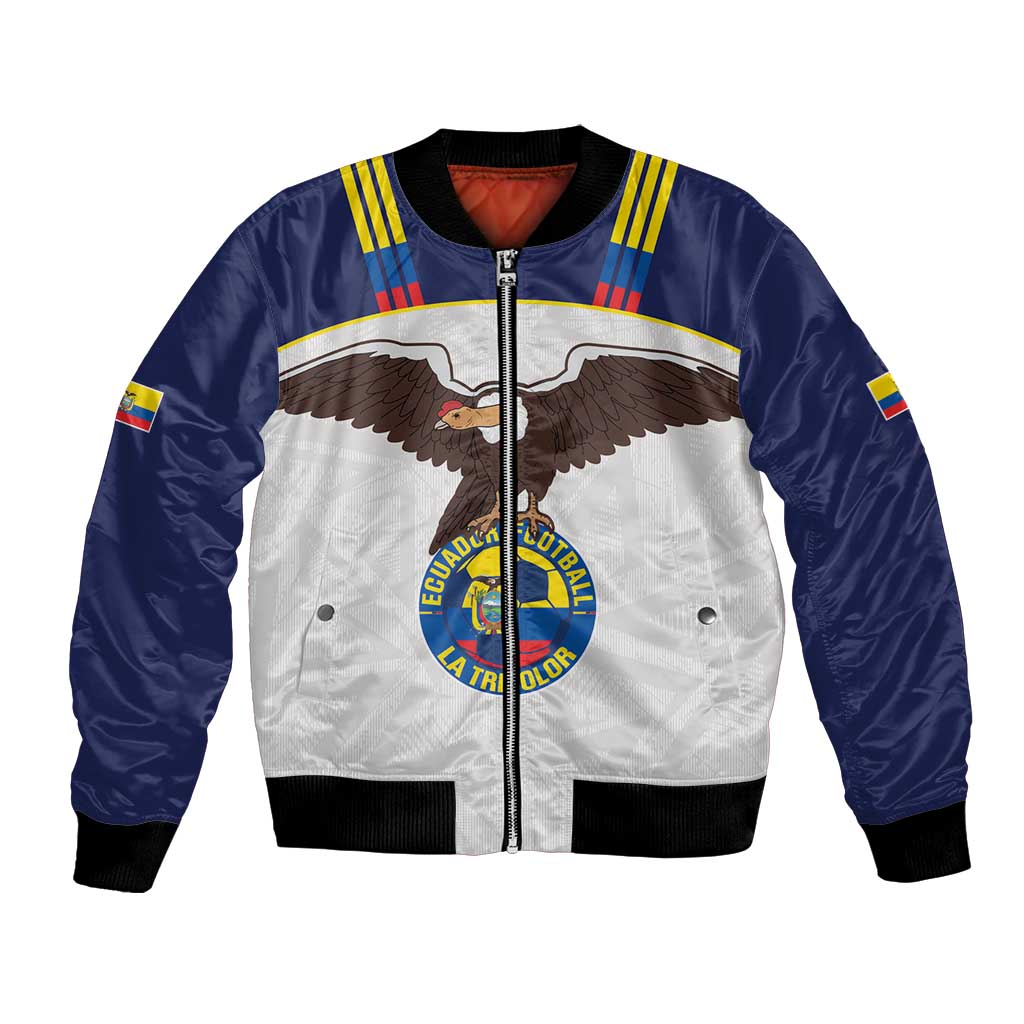 Custom Ecuador Football Bomber Jacket La Tri Go Champions Condor Style