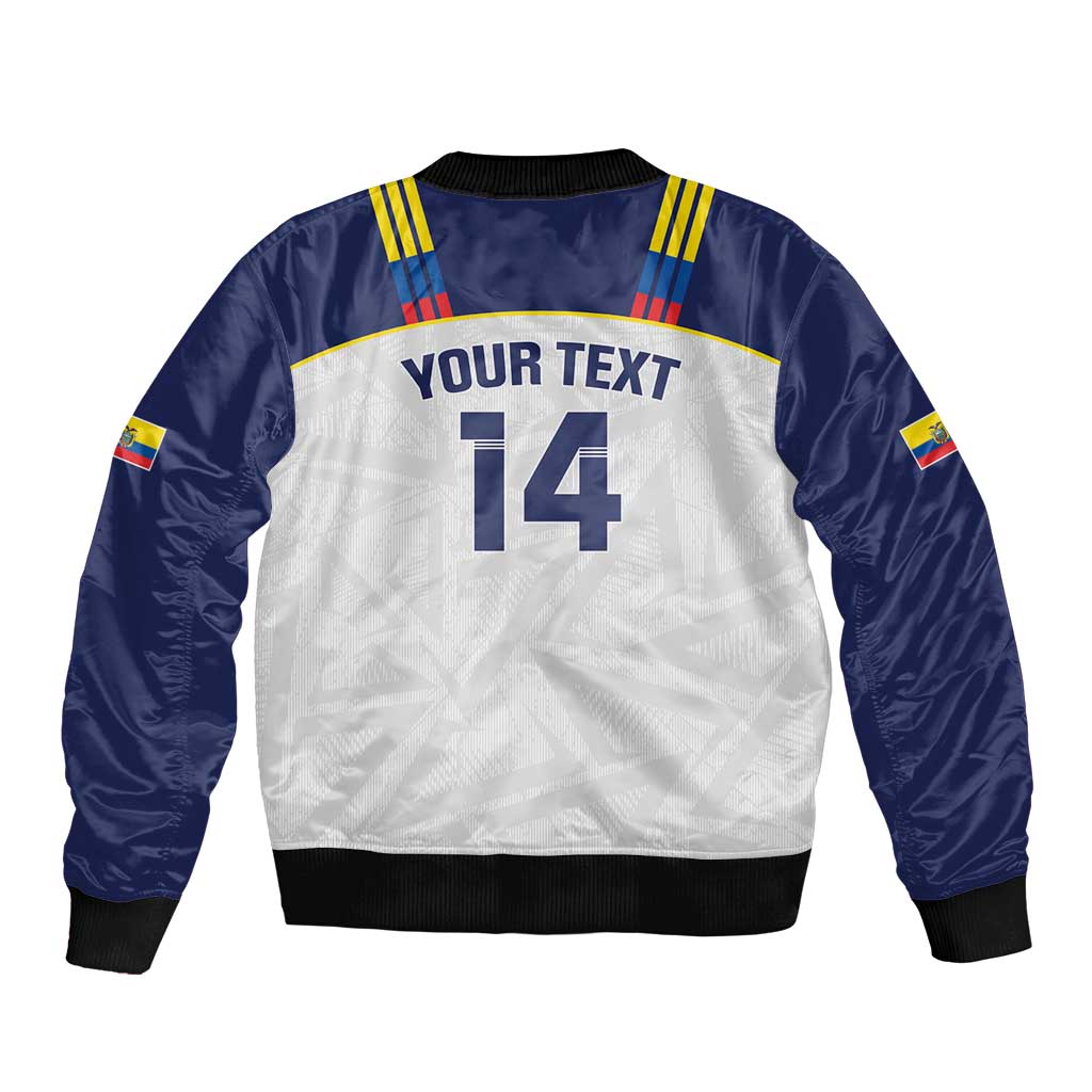 Custom Ecuador Football Bomber Jacket La Tri Go Champions Condor Style