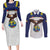 Custom Ecuador Football Couples Matching Long Sleeve Bodycon Dress and Long Sleeve Button Shirt La Tri Go Champions Condor Style