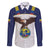 Custom Ecuador Football Family Matching Off The Shoulder Long Sleeve Dress and Hawaiian Shirt La Tri Go Champions Condor Style