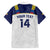 Custom Ecuador Football Family Matching Off Shoulder Short Dress and Hawaiian Shirt La Tri Go Champions Condor Style