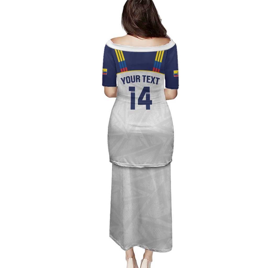 Custom Ecuador Football Family Matching Puletasi and Hawaiian Shirt La Tri Go Champions Condor Style