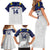 Custom Ecuador Football Family Matching Short Sleeve Bodycon Dress and Hawaiian Shirt La Tri Go Champions Condor Style