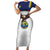 Custom Ecuador Football Family Matching Short Sleeve Bodycon Dress and Hawaiian Shirt La Tri Go Champions Condor Style