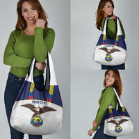 Custom Ecuador Football Grocery Bag La Tri Go Champions Condor Style