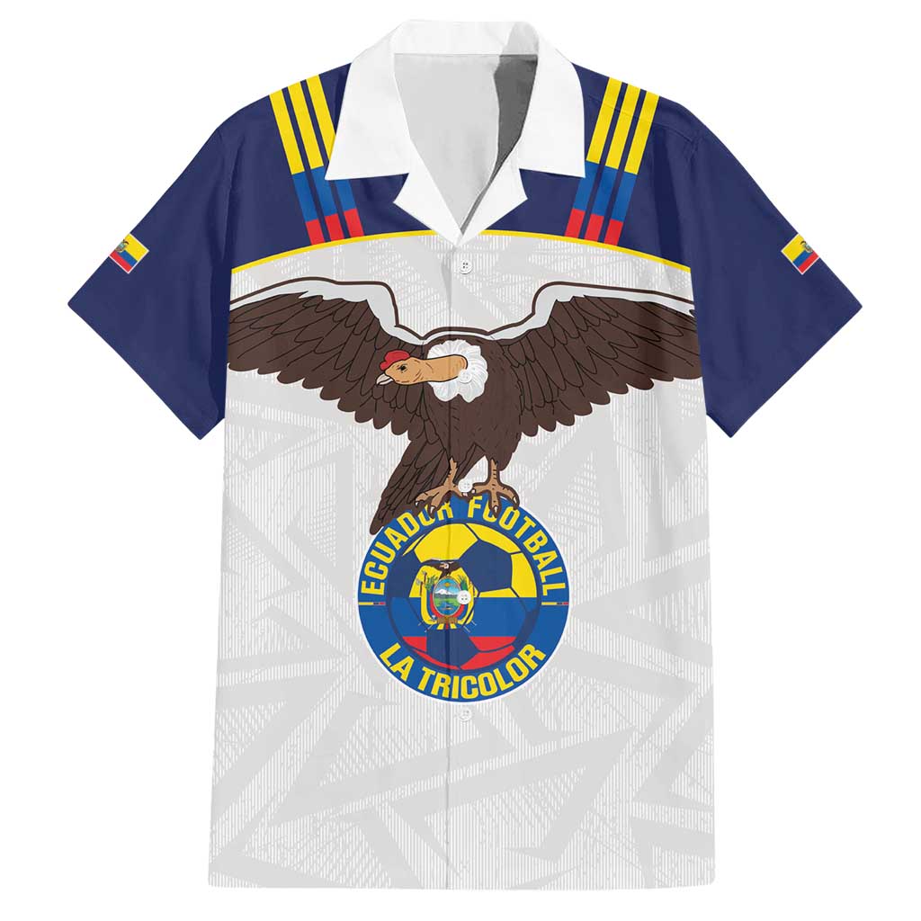 Custom Ecuador Football Hawaiian Shirt La Tri Go Champions Condor Style