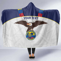 Custom Ecuador Football Hooded Blanket La Tri Go Champions Condor Style