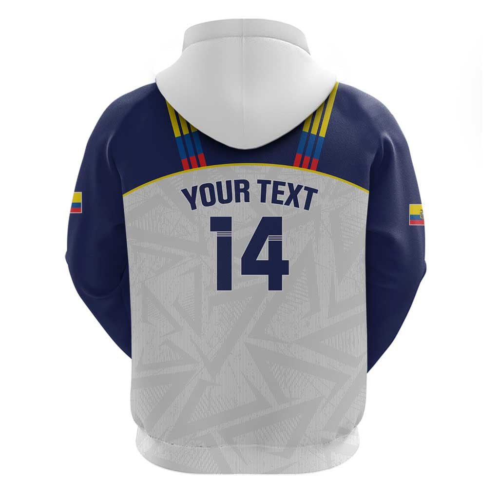Custom Ecuador Football Hoodie La Tri Go Champions Condor Style